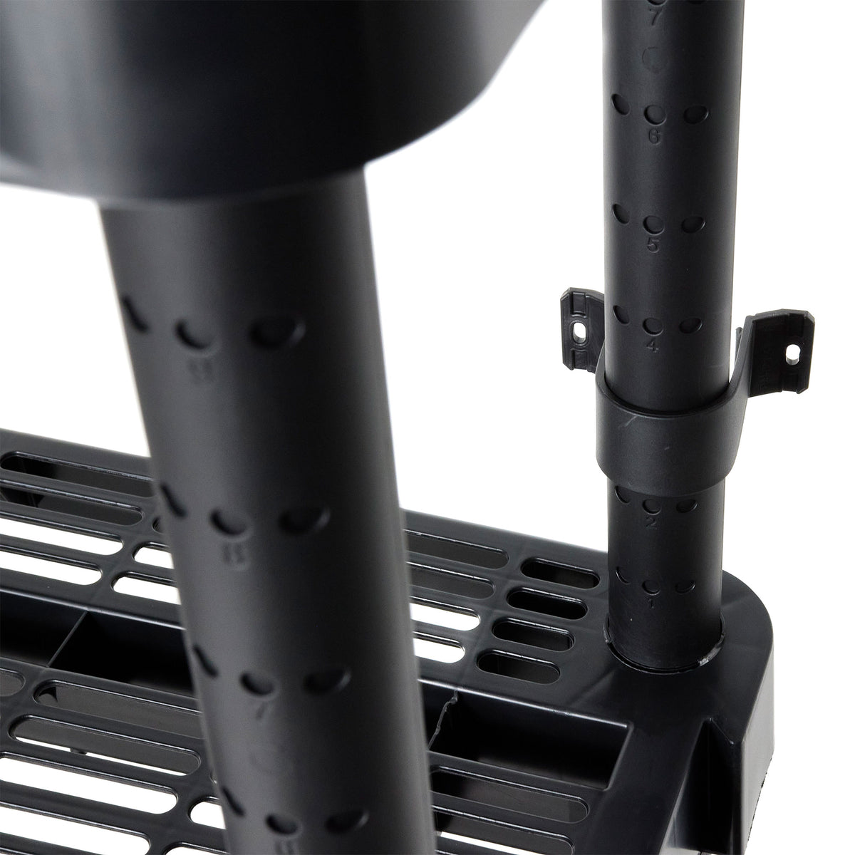 Gracious Living 5-Shelf Medium Duty Adjustable Ventilated Shelving Unit, Black (Refurbished)