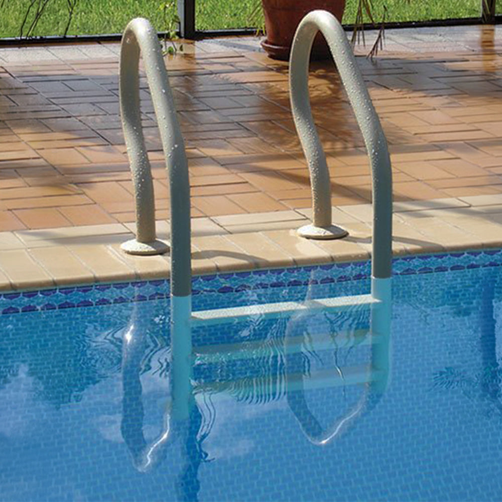 Saftron Swimming Pool & Spa Ladder Railing Anchor Socket Cover, Gray (1 Pair)