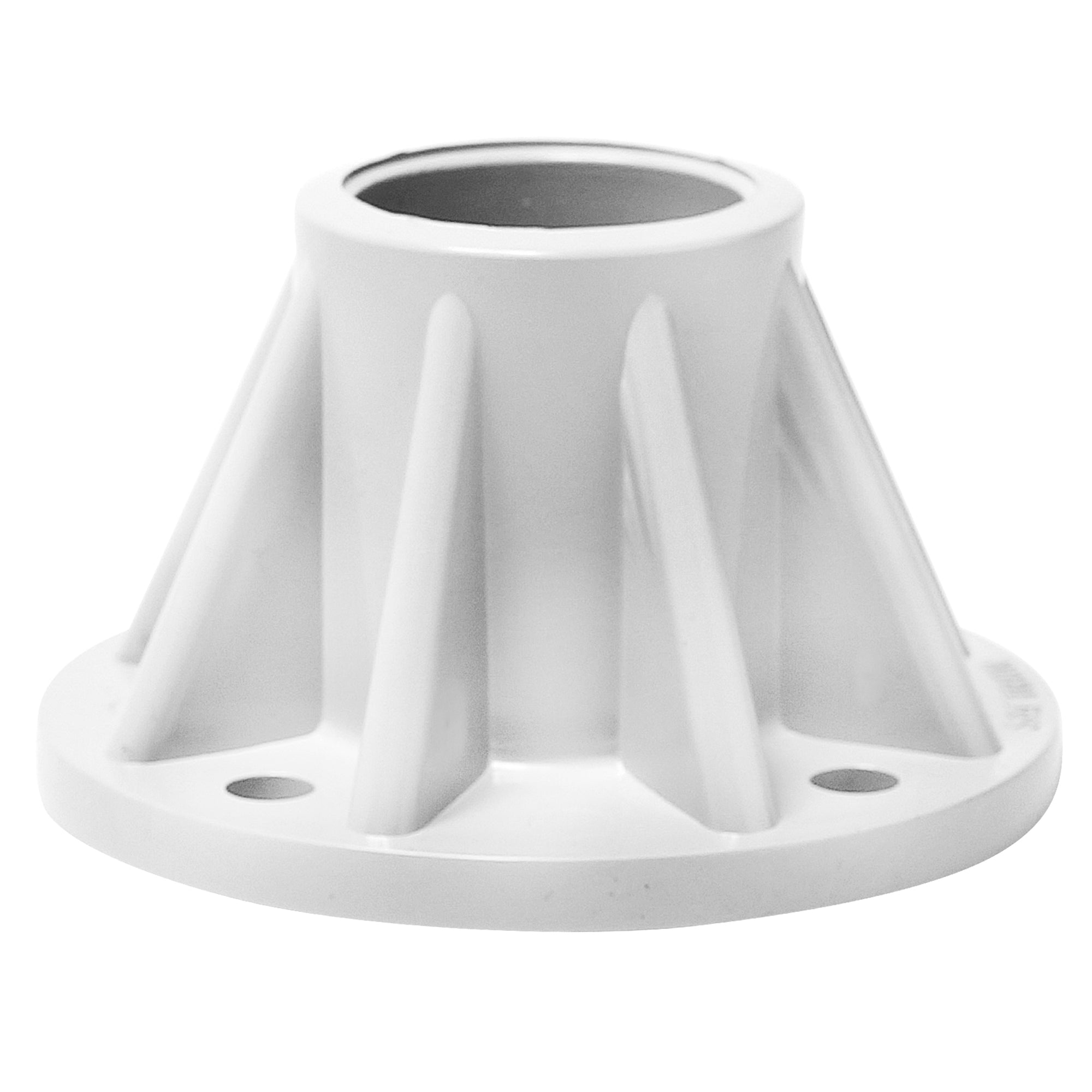 Saftron 3 Inch Surface Mount for 1.9 Inch OD Pool Ladder or Rail, White (Used) - VMInnovations