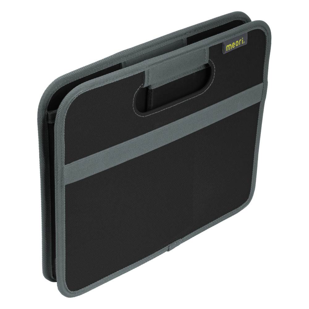 Meori Classic Collection 4, 6.5, & 8 Gallon Foldable Storage Boxes, Lava Black