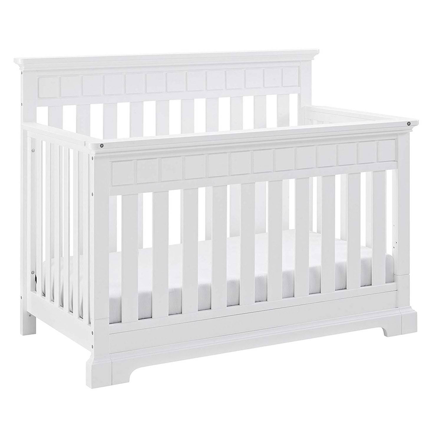 Thomasville Kids Willow 4-in-1 Convertible Infant Baby Nursery Baby Crib, White - VMInnovations