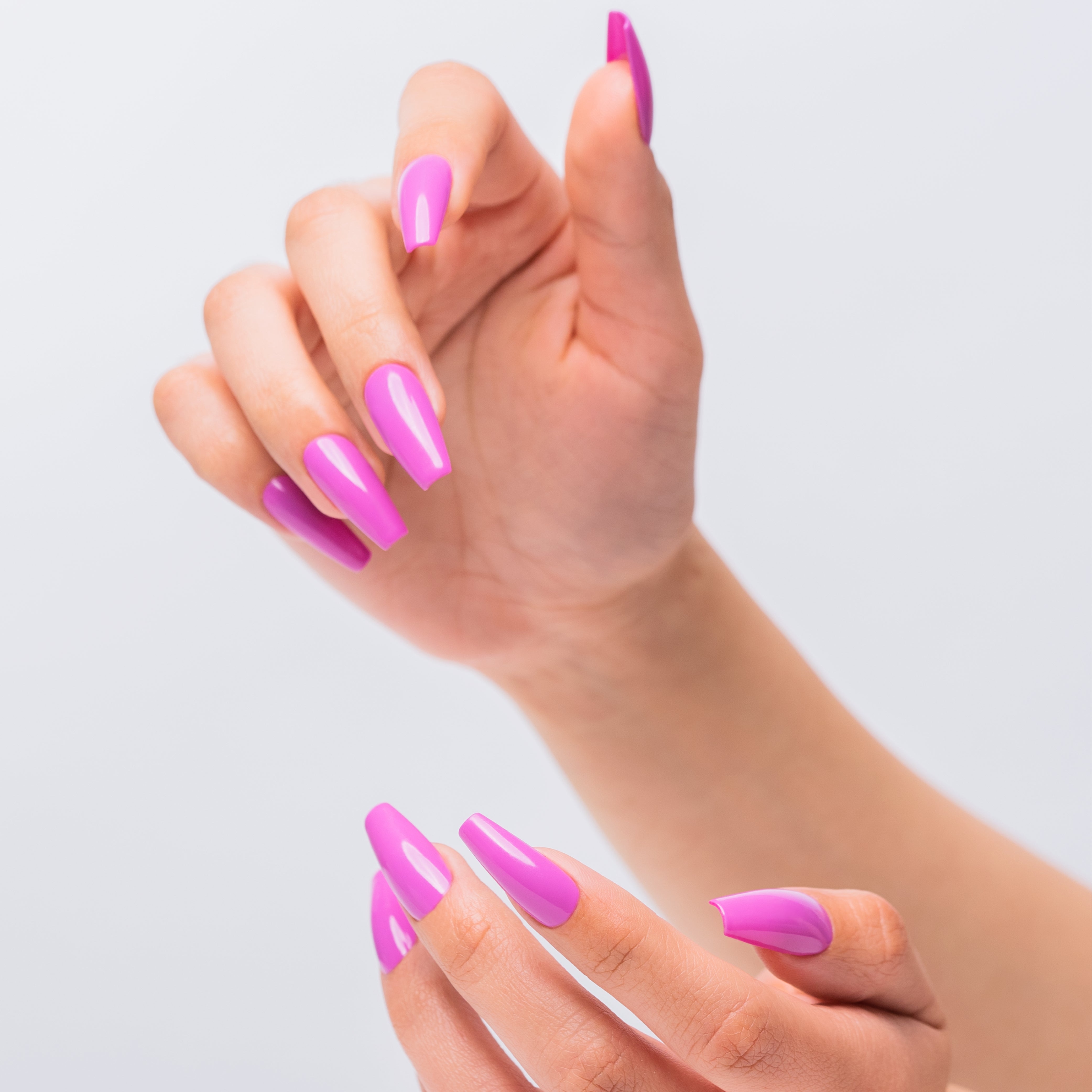 Gelish Spring 2022 Full Bloom Gel Polish, 3 Pack and 110 Count Medium Coffin Kit - VMInnovations