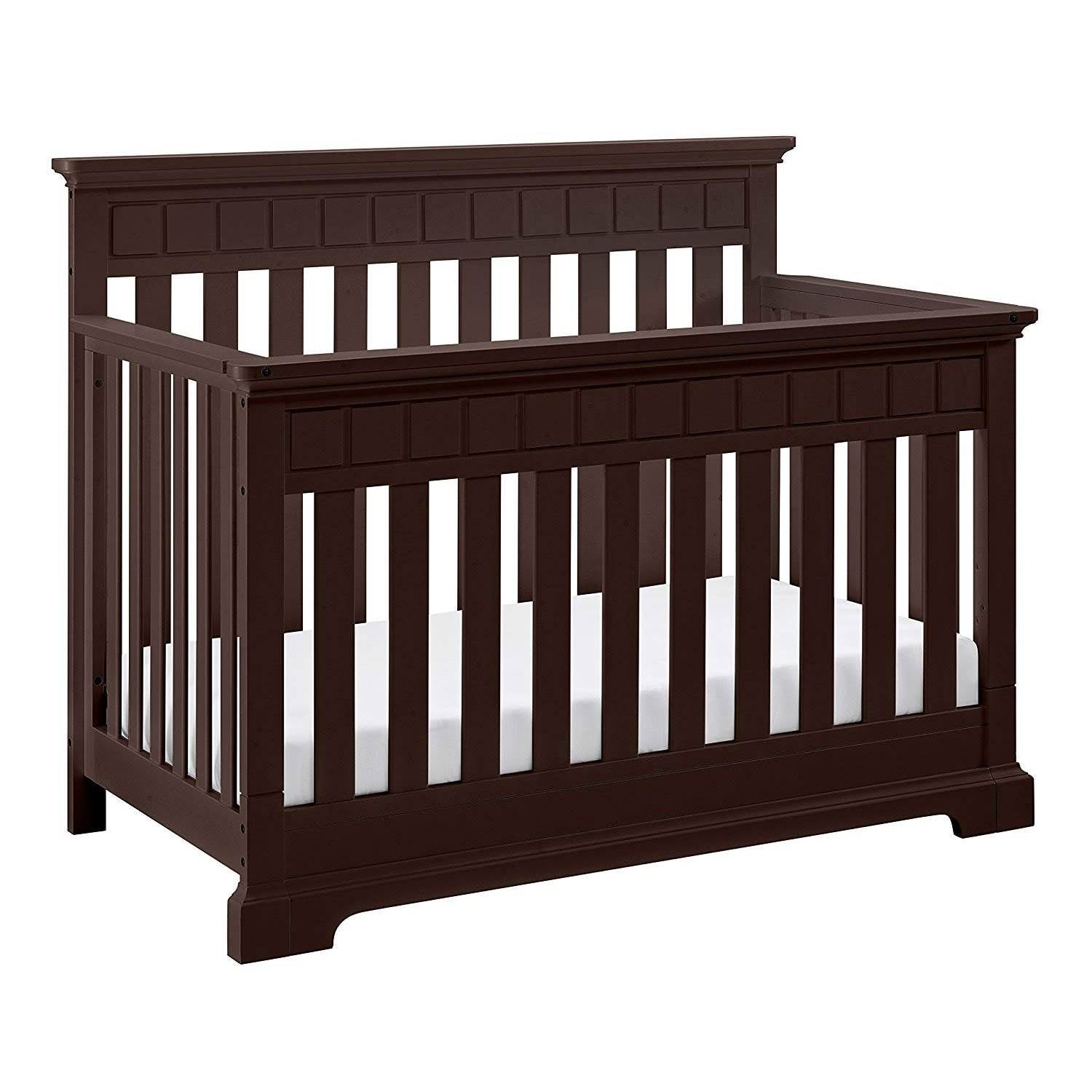 Thomasville Kids Willow 4 in 1 Crib, Espresso & Kolcraft Pure Sleep Mattress