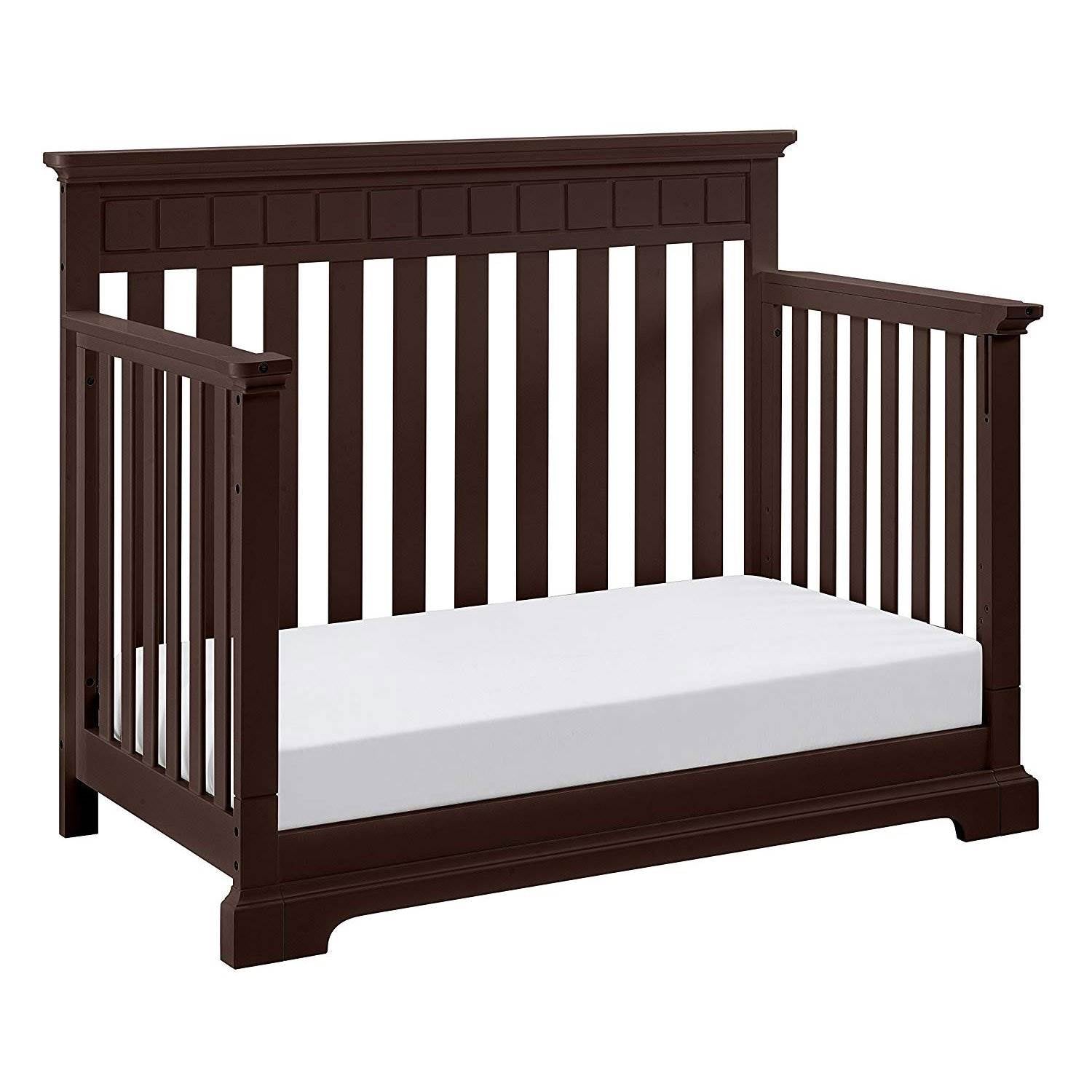 Thomasville Kids Willow 4 in 1 Crib, Espresso & Kolcraft Pure Sleep Mattress