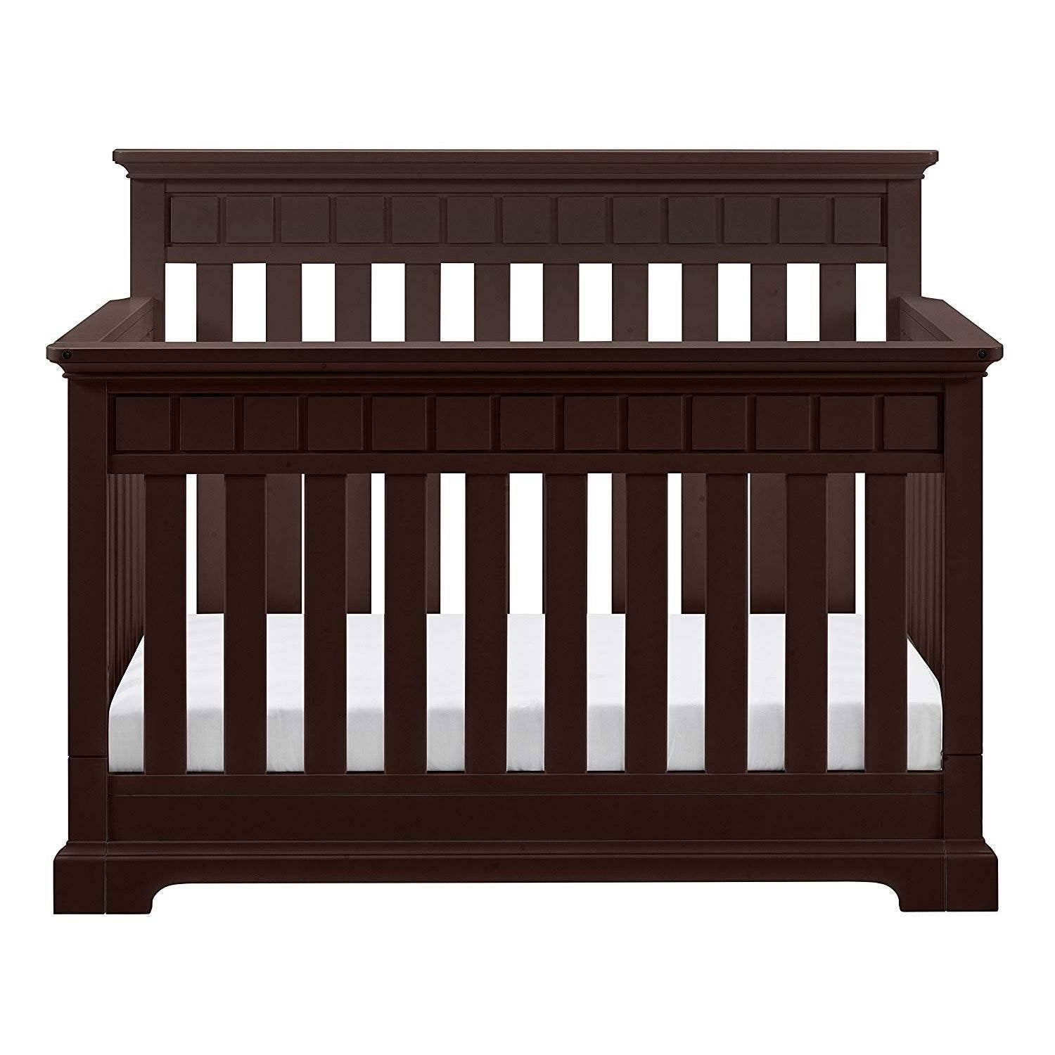 Thomasville Kids Willow 4 in 1 Crib, Espresso & Kolcraft Pure Sleep Mattress