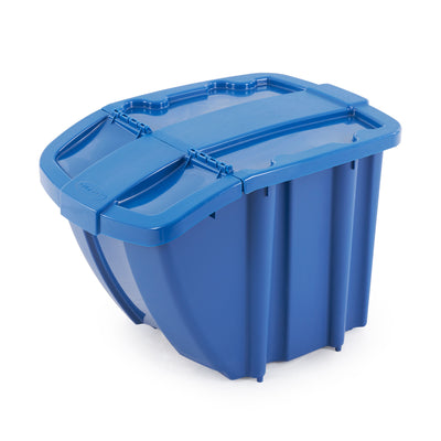 Suncast BH183PK Stackable Recycling Bin Containers & Lids, Multicolored (3 Pack)