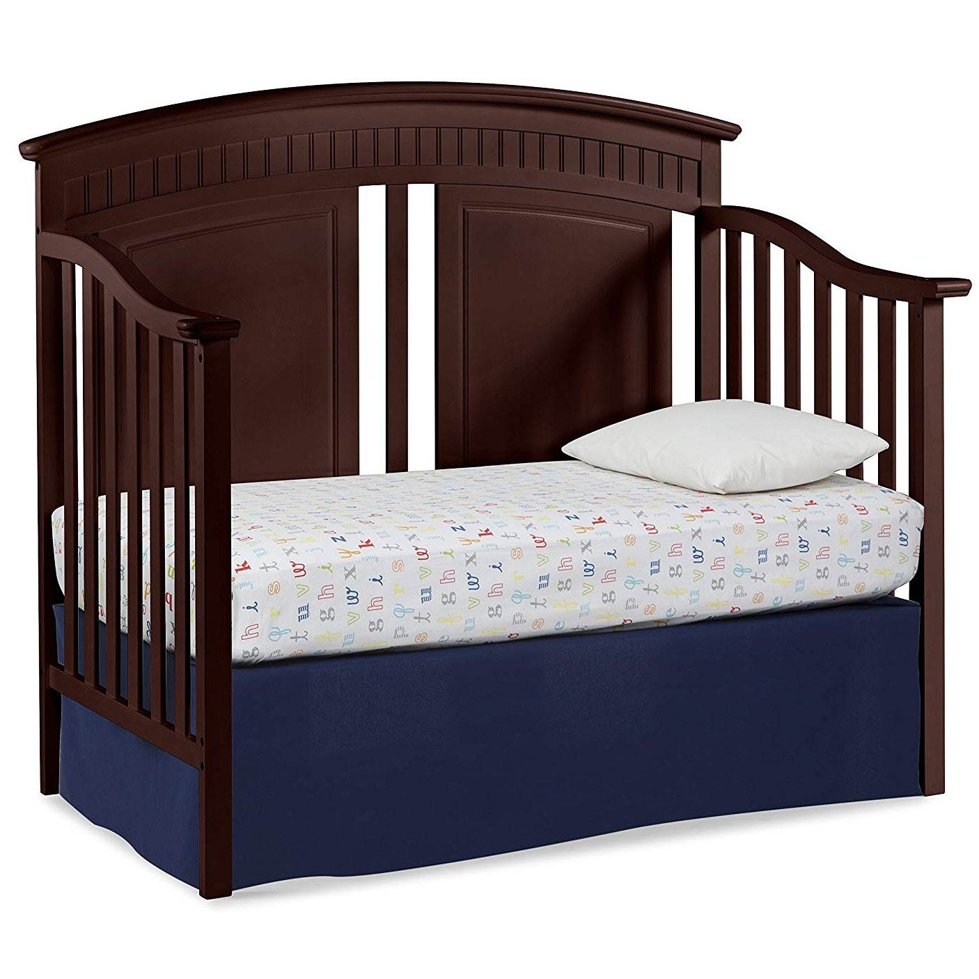 Thomasville Majestic 4 in 1 Crib, Espresso & Kolcraft Fresh Start Crib Mattress