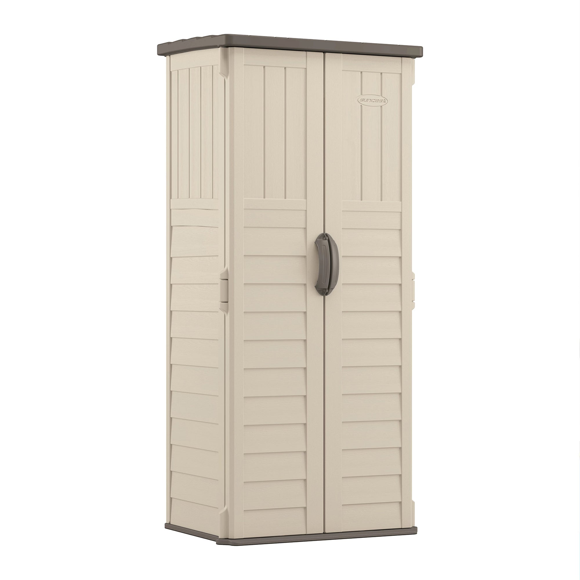 Suncast BMS1250 22 Cubic Feet Resin Versatile Vertical Storage Shed Building