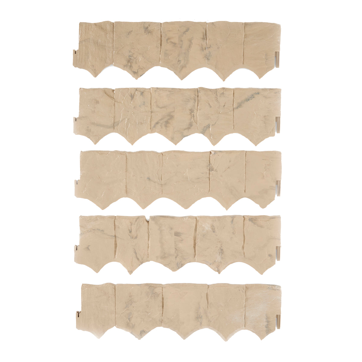 Suncast Landscape Design Border Decorative Natural Rock Stone Edging (Open Box)