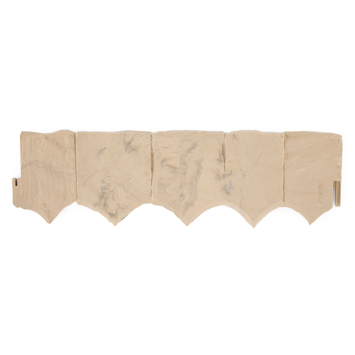 Suncast Landscape Design Border Decorative Natural Rock Plastic Edging (40 Pack)