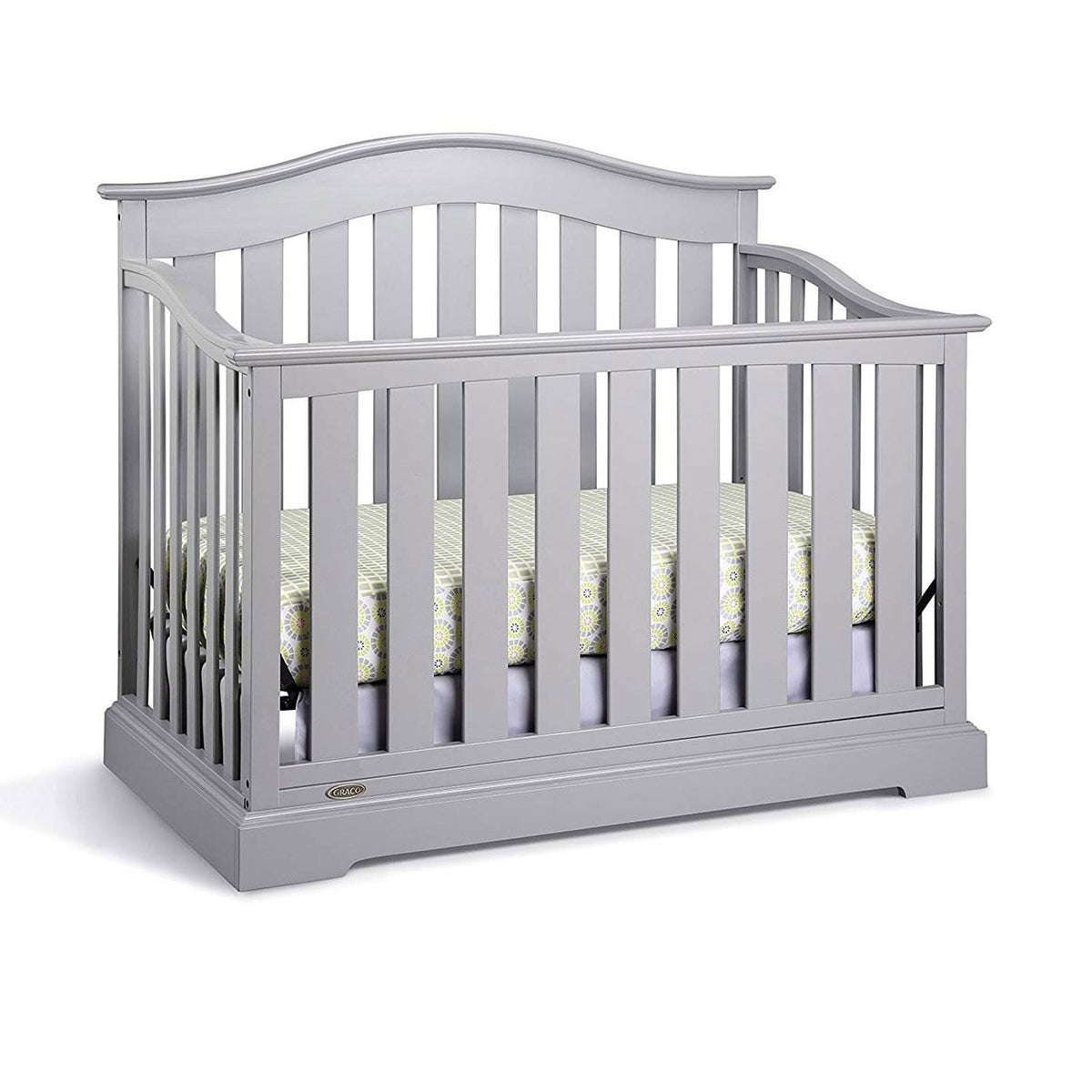 Graco Westbrook 4 in 1 Crib, Pebble Gray & Kolcraft Pure Sleep Crib Mattress
