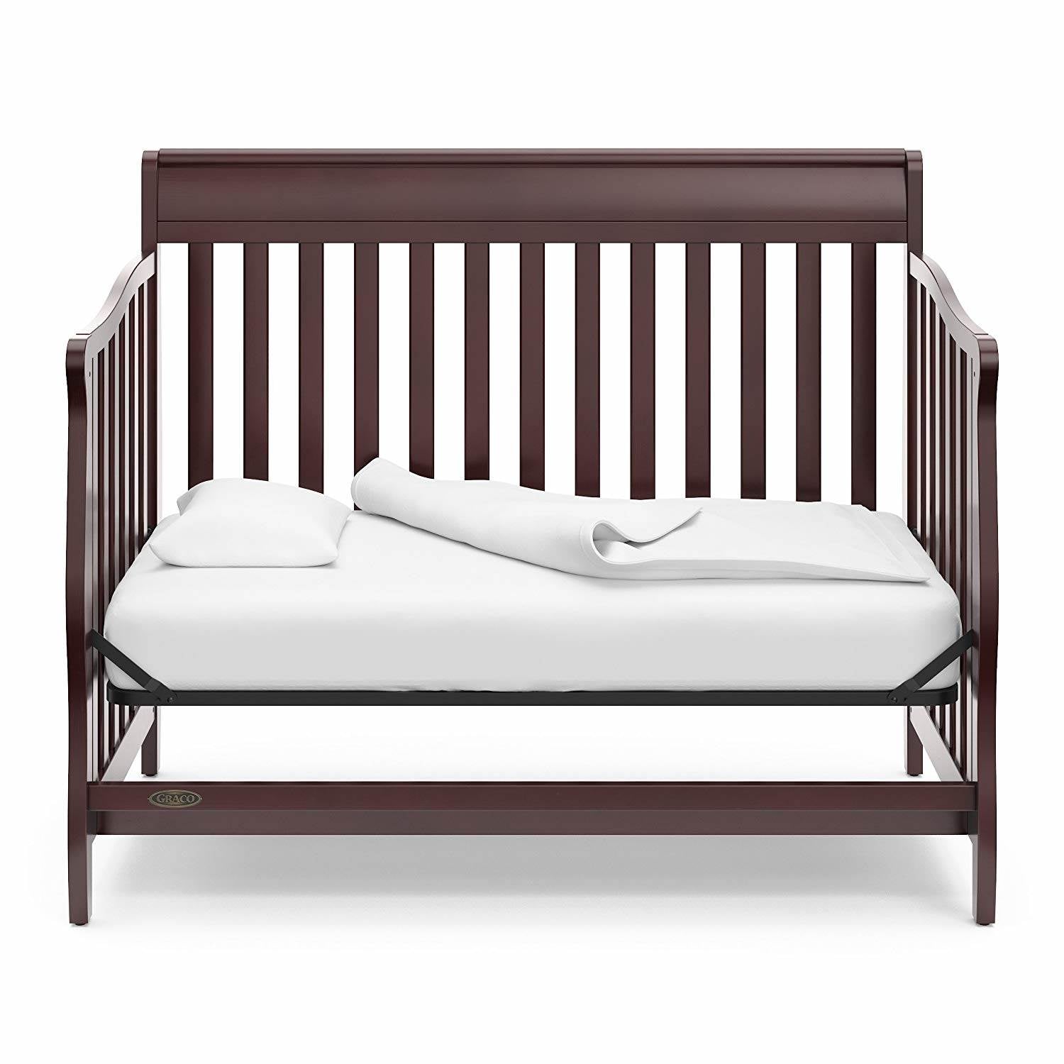 Graco Stanton 4 in 1 Convertible Crib, Espresso & Kolcraft Pure Sleep Mattress