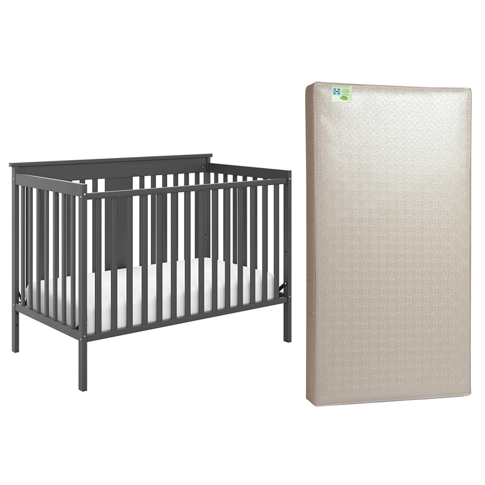 Storkcraft Mission Ridge 4 in 1 Convertible Crib & Sealy Soybean Crib Mattress - VMInnovations