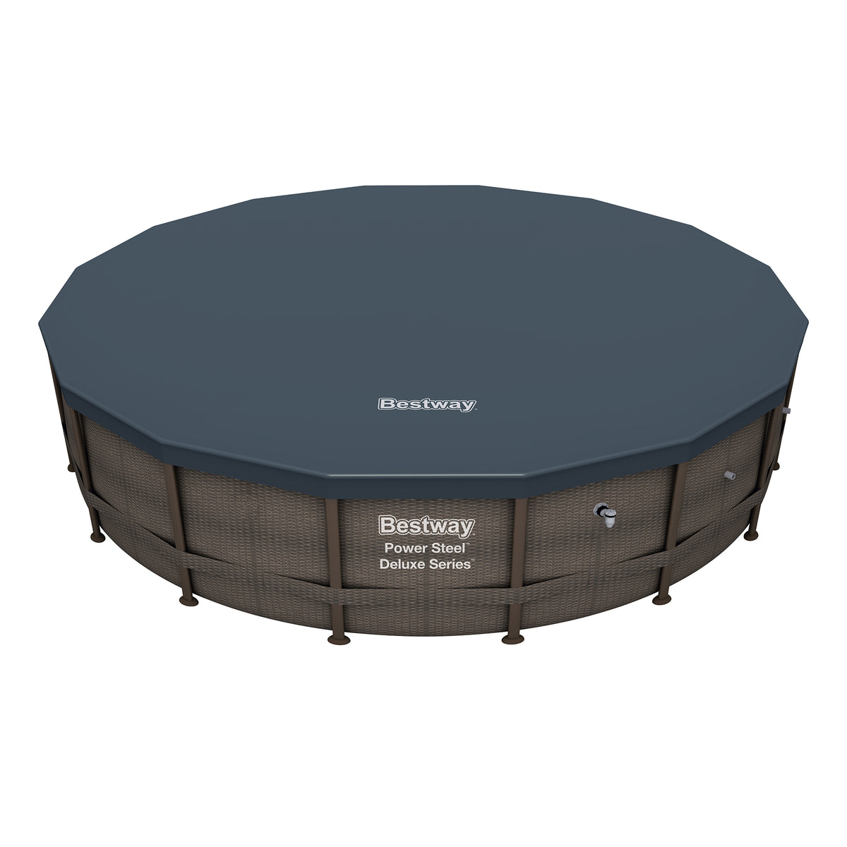 Bestway 14ft x 42in Power Steel Deluxe Above Ground Pool Set and Pump (Open Box) - VMInnovations