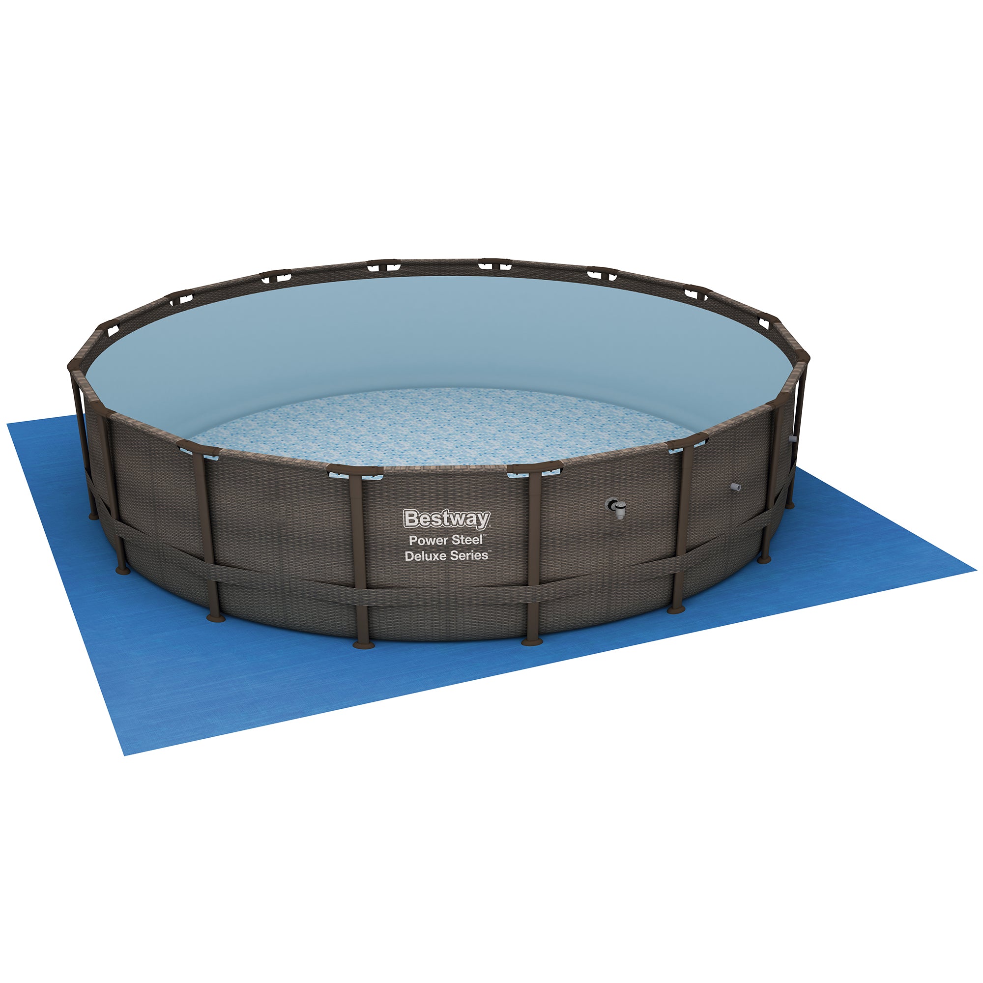 Bestway 14ft x 42in Power Steel Deluxe Above Ground Pool Set and Pump (Open Box) - VMInnovations