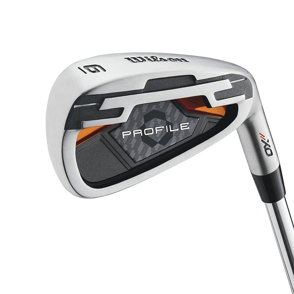 Wilson Profile Teen Right Handed Golf Club Set, Orange & Wheeled Travel Case