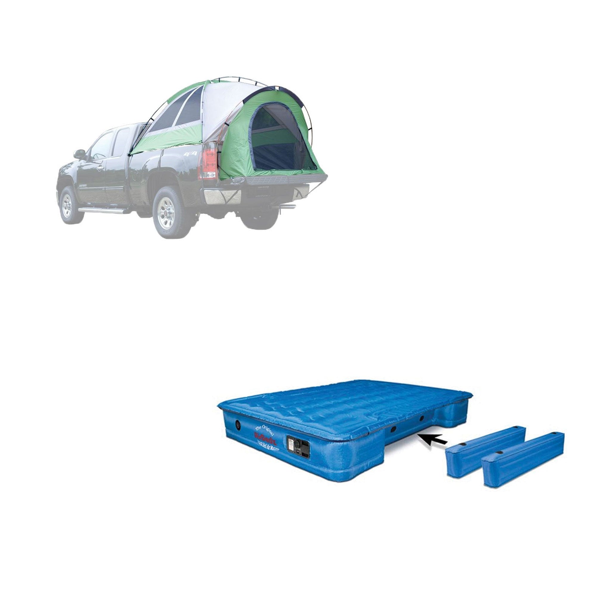 Napier Backroadz Crew Cab Truck Bed 2 Person Tent & AirBedz Air Mattress