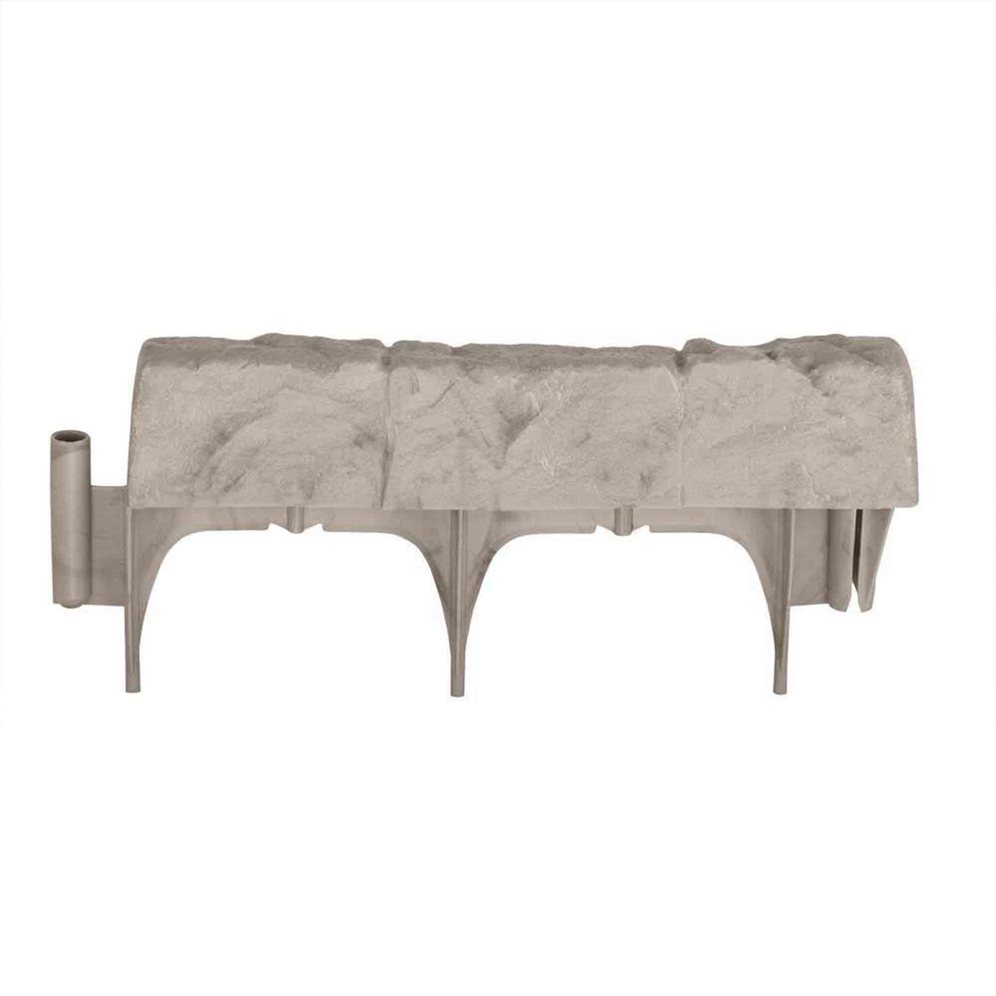Suncast 10 Piece Landscape Design Border Decorative Rock Stone Edging (8 Pack) - VMInnovations