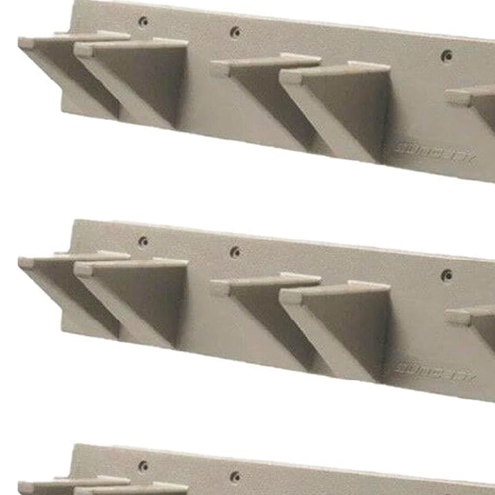 Suncast 2 Foot Wall Mount Long Handled Garden Tool Hanger Organizer (4 pack) - VMInnovations