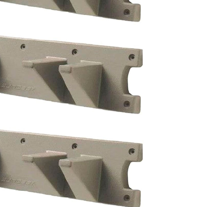 Suncast 2 Foot Wall Mount Long Handled Garden Tool Hanger Organizer (4 pack) - VMInnovations