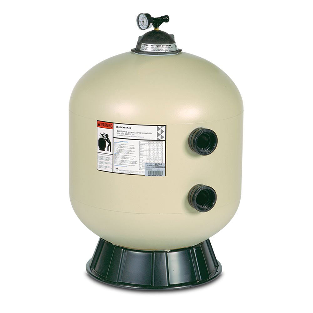 Pentair Triton II Pool Side Mount Fiberglass Sand Filter, No Valves (Defective)