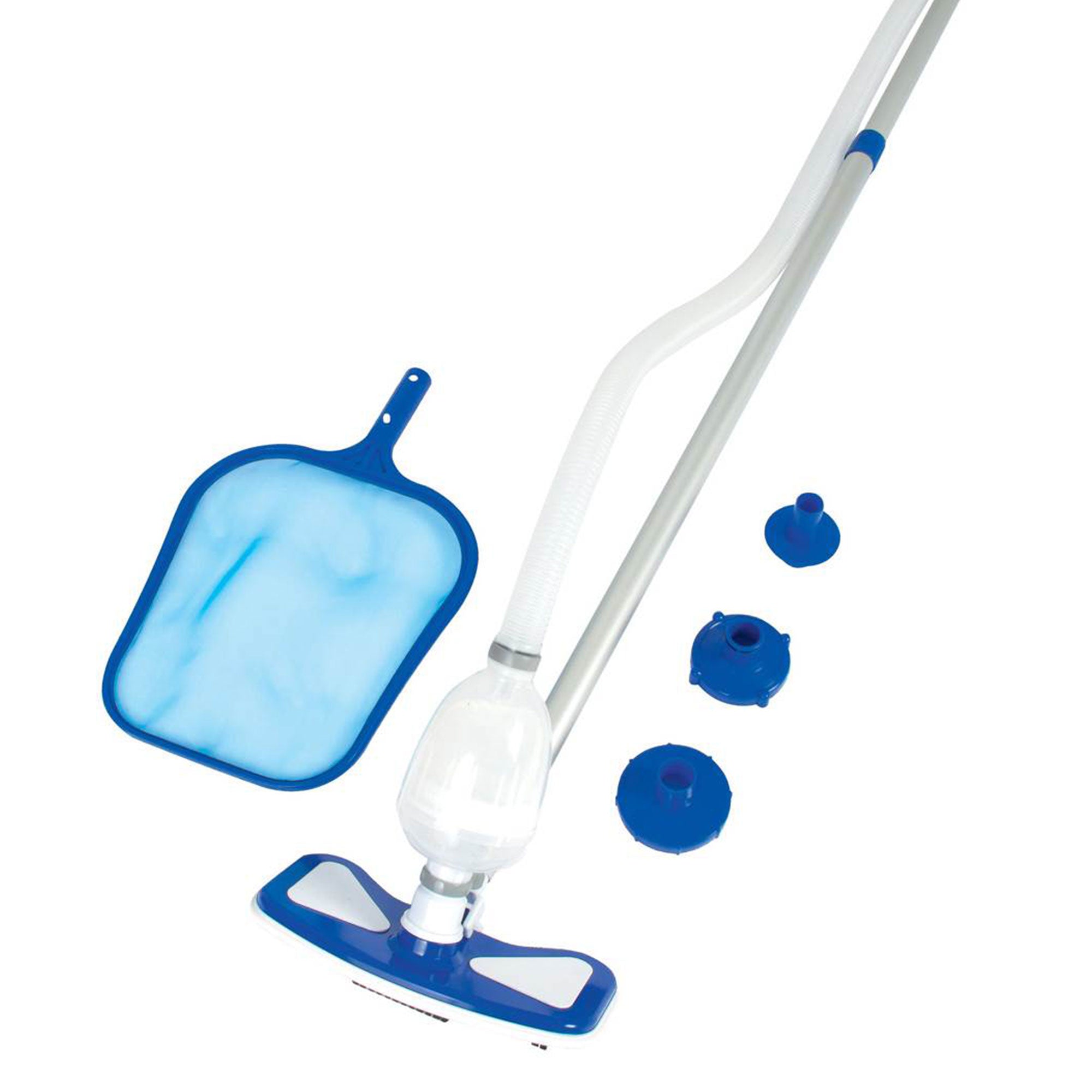 Bestway 14 x 8 x 3.3 Foot Power Swim Vista Pool Set with Pump and Cleaning Kit - VMInnovations