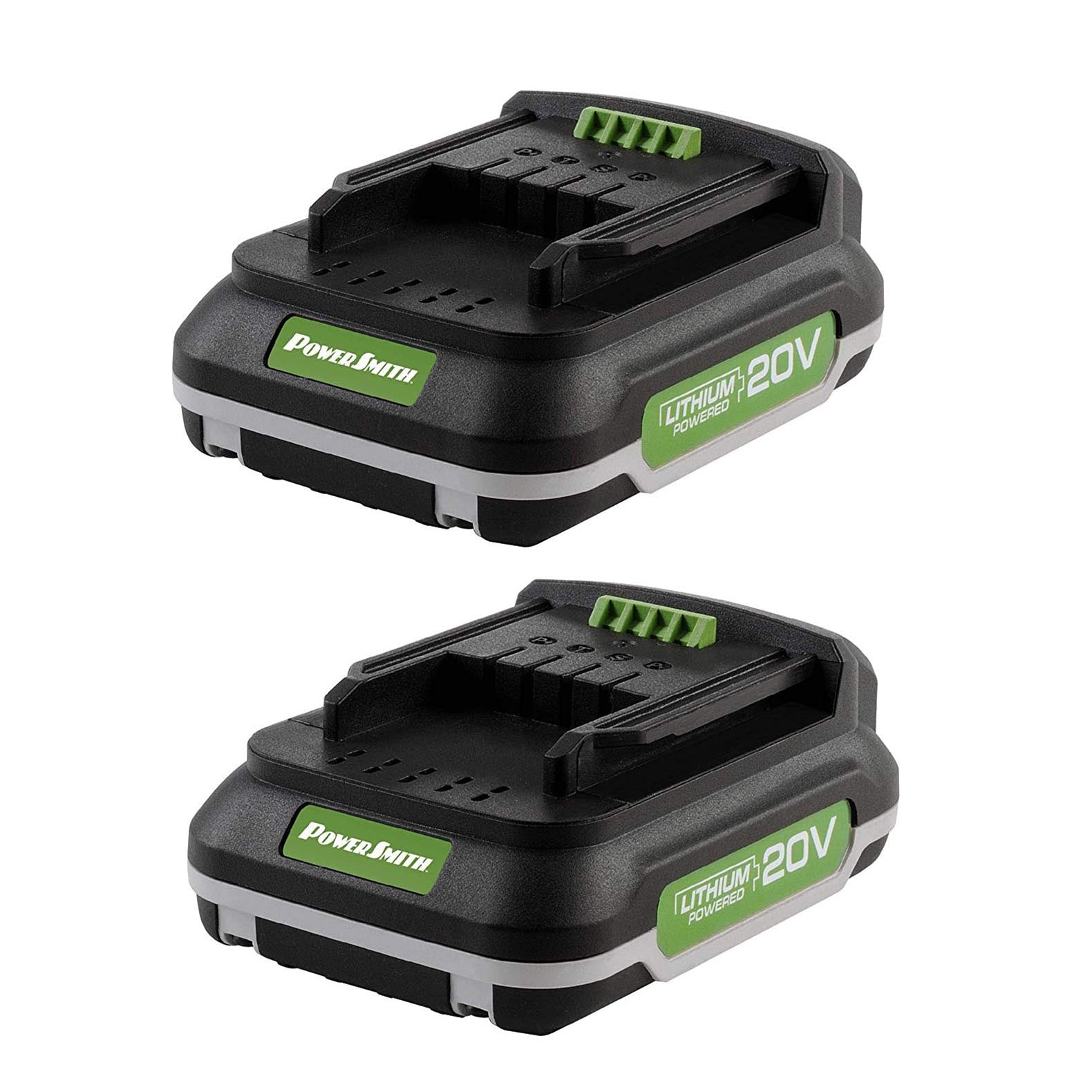 PowerSmith 20V 2.0 AMP Max Li-Ion Rechargeable Battery Replacement (2 Pack)