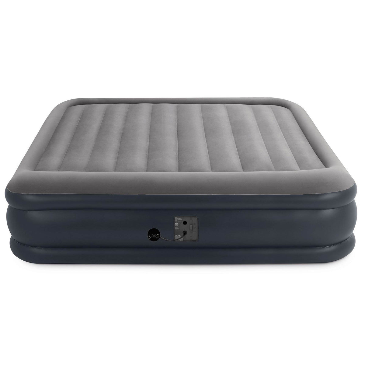 Intex Deluxe Pillow Rest Inflatable Air Mattress with Pump, King (Used)