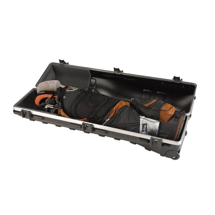 SKB Cases ATA Deluxe Standard Hard Plastic Storage Wheeled Golf Bag Travel Case - VMInnovations