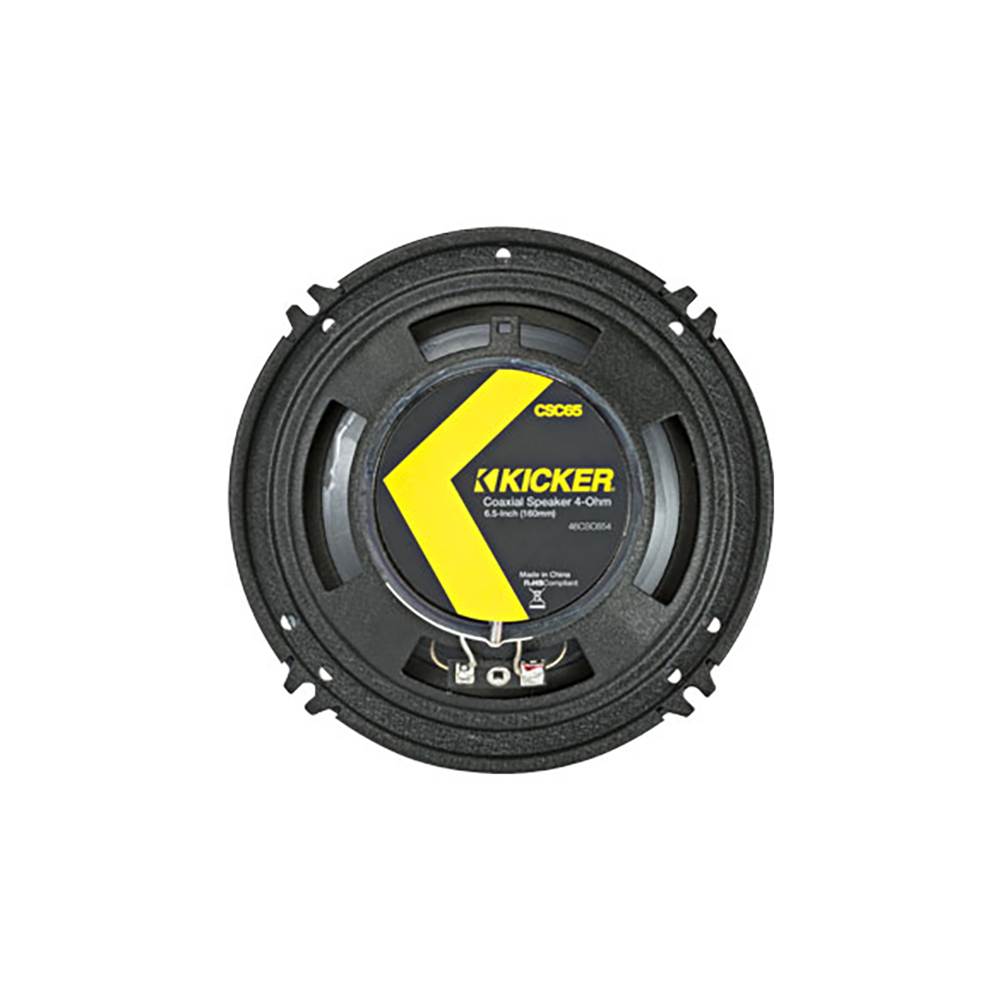 Kicker CS 6.5 Inch Car Audio Speaker with Woofers, Yellow (2 Pack) (Open Box) - VMInnovations