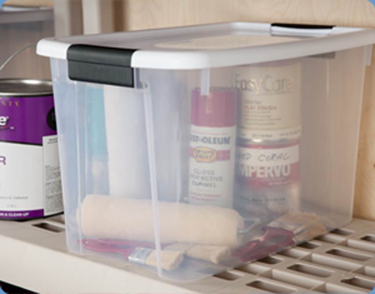 Sterilite 30 Quart Storage (18 Pack) Bundled with VELCRO® Brand 15 Foot Roll - VMInnovations