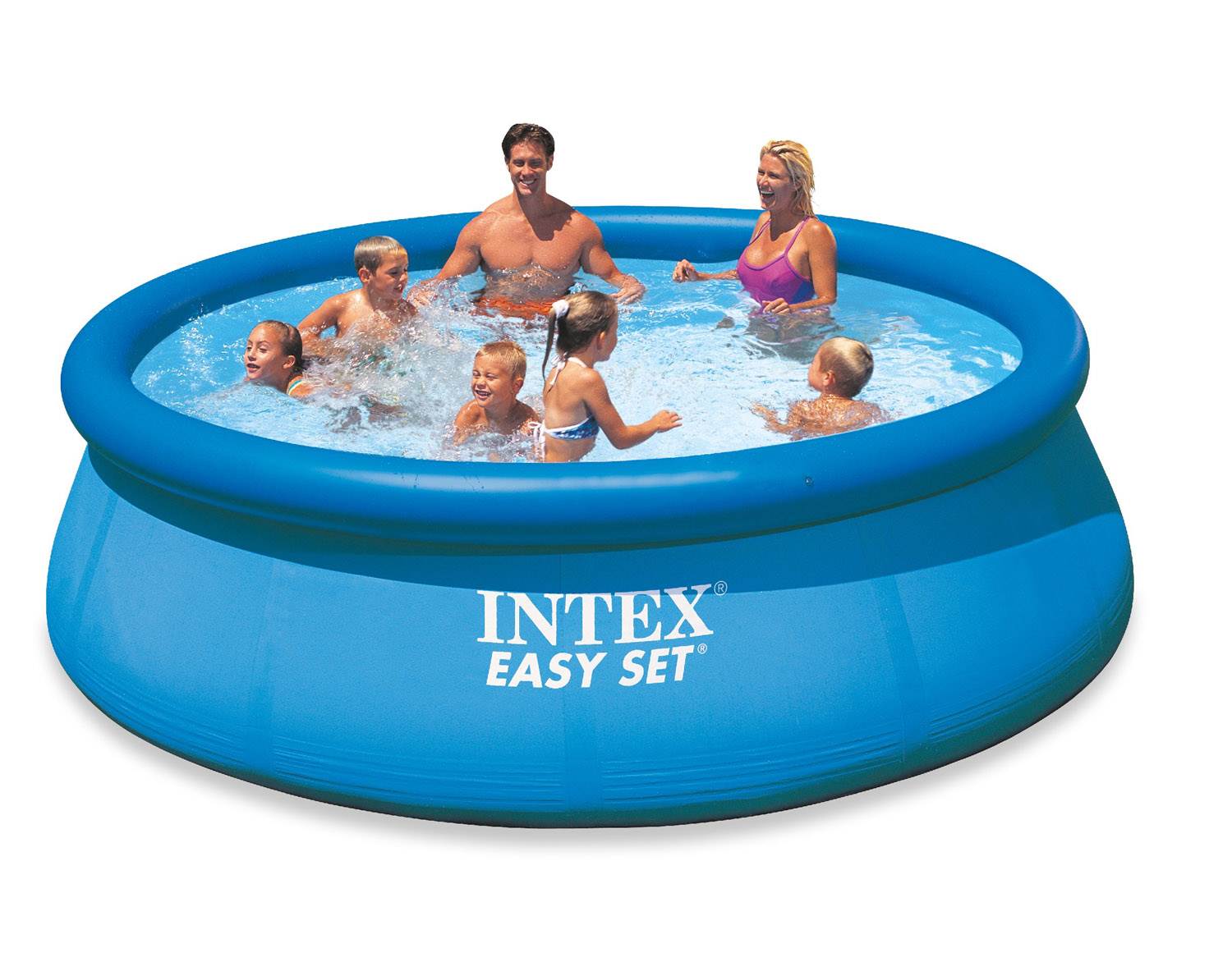 Intex 12ft x 30in Inflatable Above Ground Swimming Pool with Pool Chemical Kit