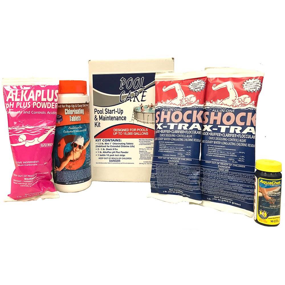 Summer Waves 24' x 52" Above Ground Pool Set + Qualco Chemical Maintenance Kit