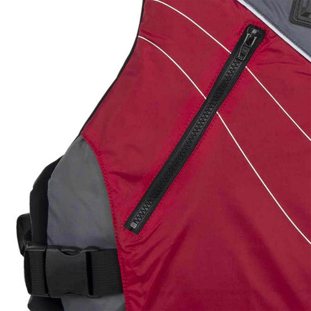 NRS Vapor Adult Small Medium PFD Type III Boating Kayak Life Jacket Vest, Red