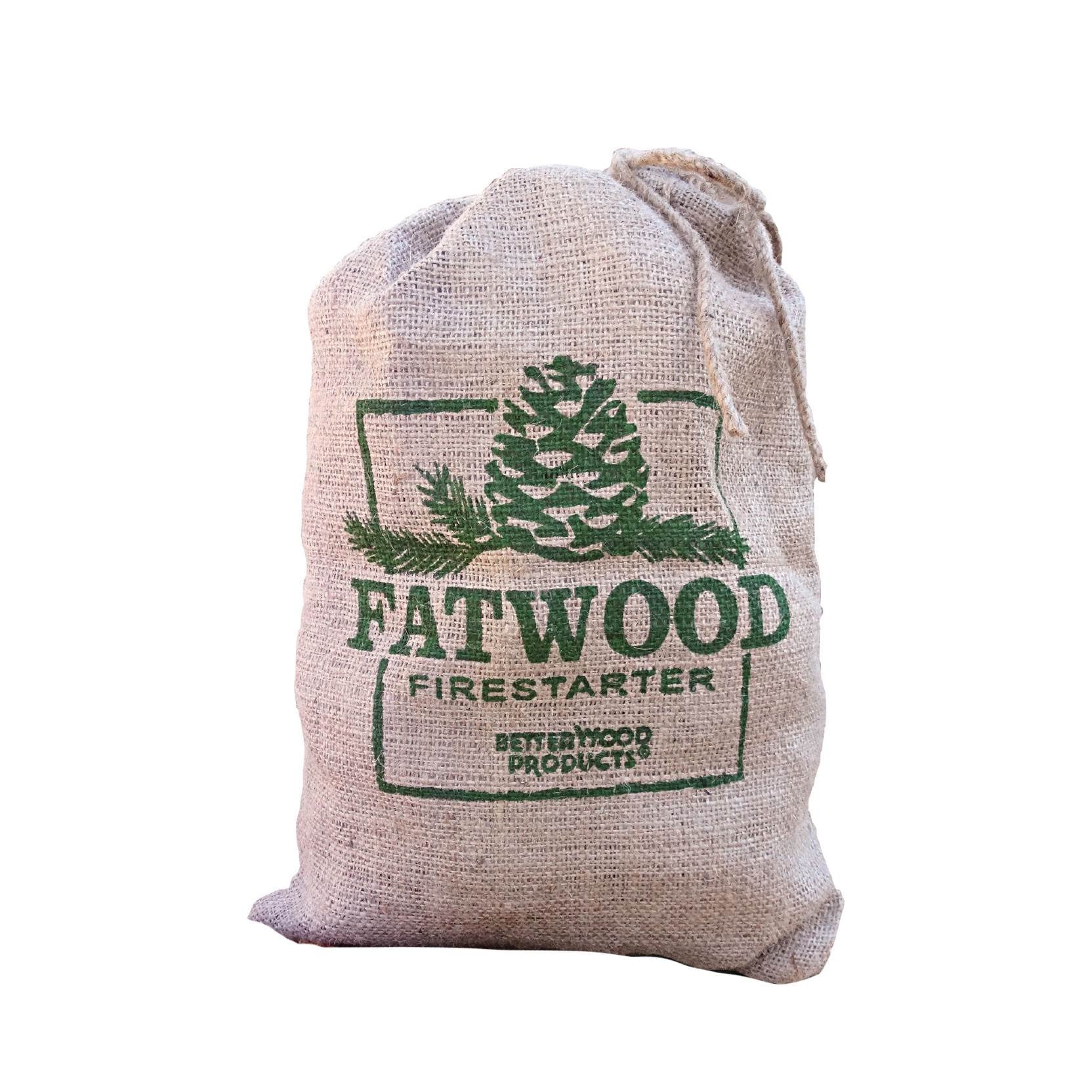 Betterwood Products Fatwood Firestarter 10 Pound Burlap Bag (Open Box)