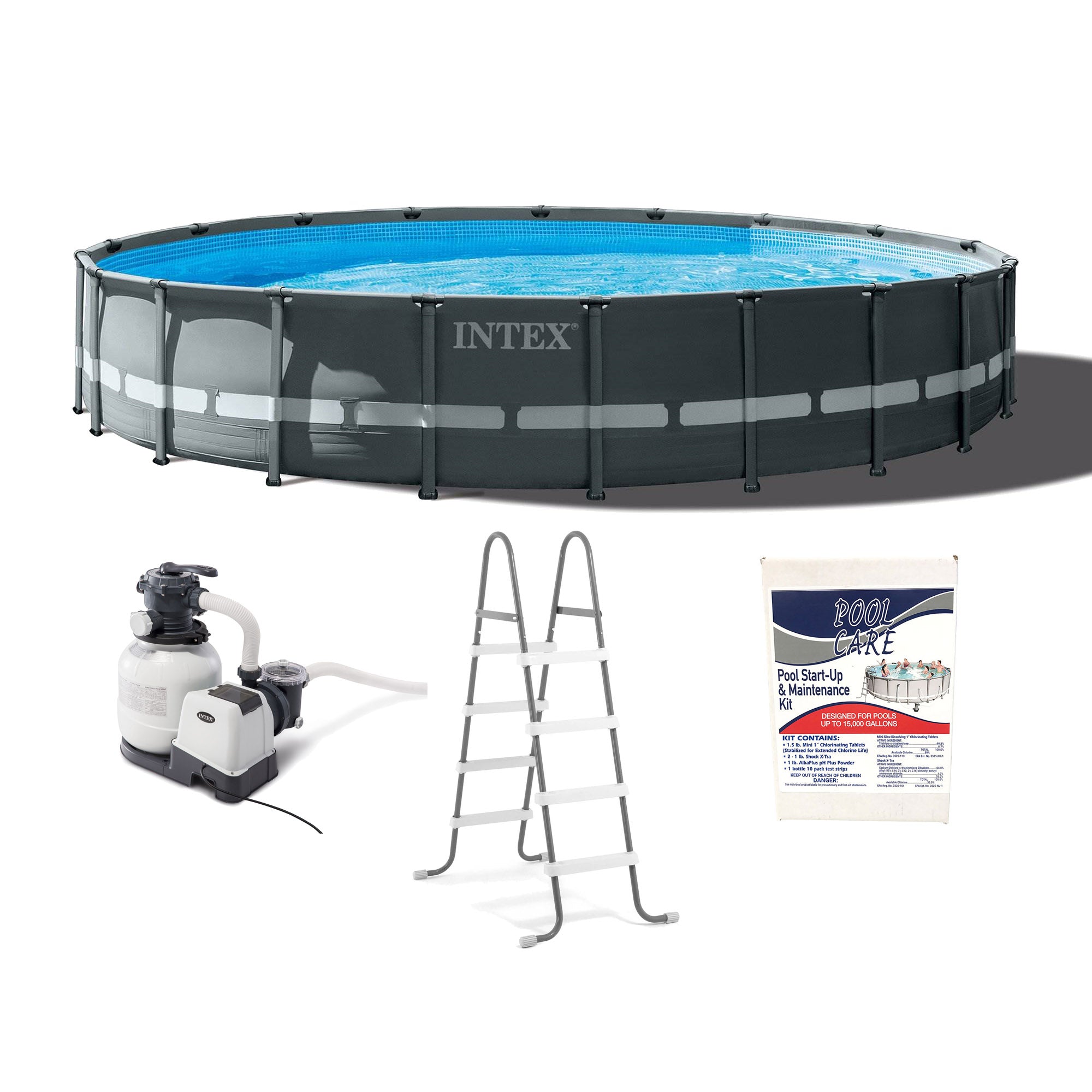 Intex 20ft x 48in Ultra XTR Round Above Ground Pool & Chemical Maintenance Kit