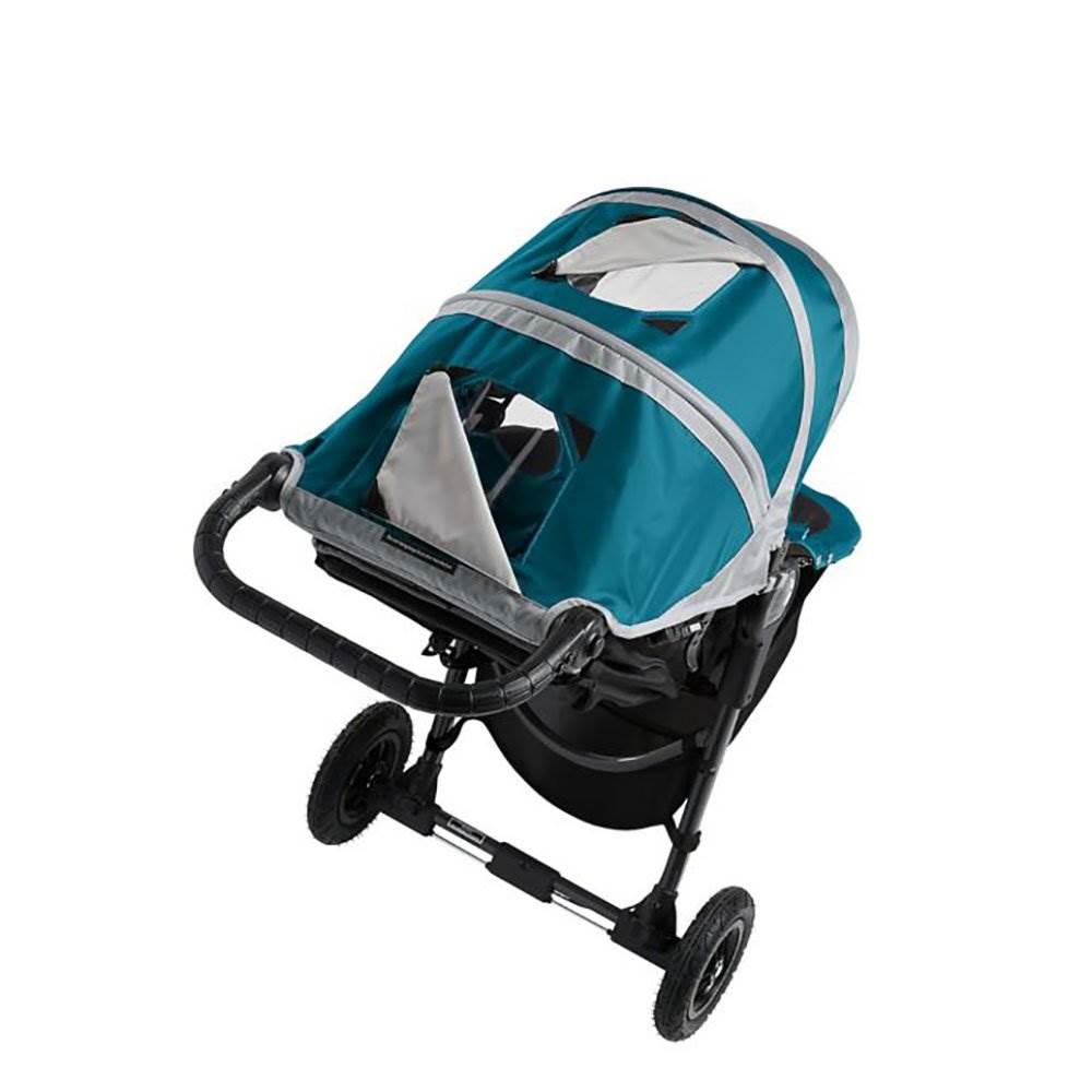 Baby Jogger Mini GT Folding Stroller, Teal/Gray and Stroller Carry Bag, Black