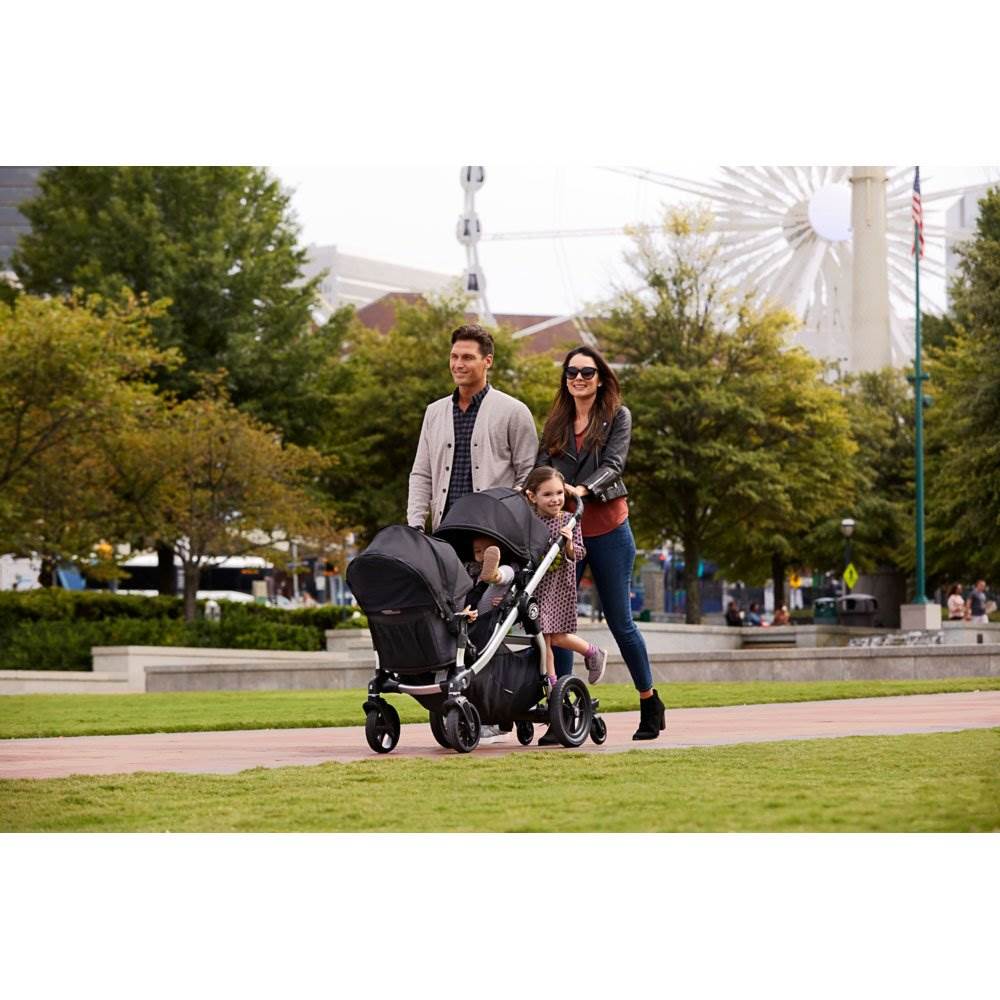 Baby Jogger City Select Single Convertible Baby Stroller + Pram Bassinet Kit