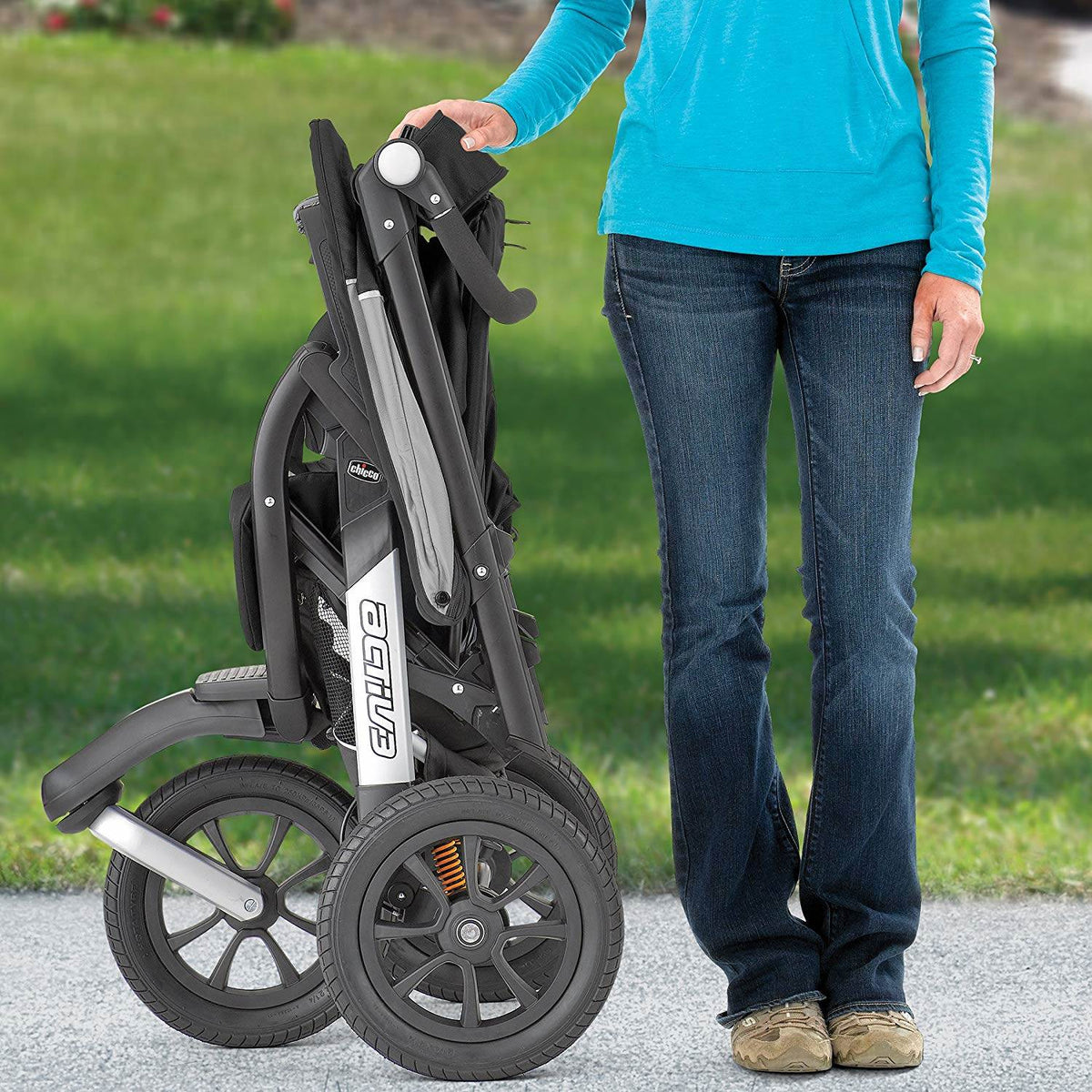 Chicco Activ3 Air Jogger KeyFit Fit2 Compatible Jogging Stroller, Q Collection
