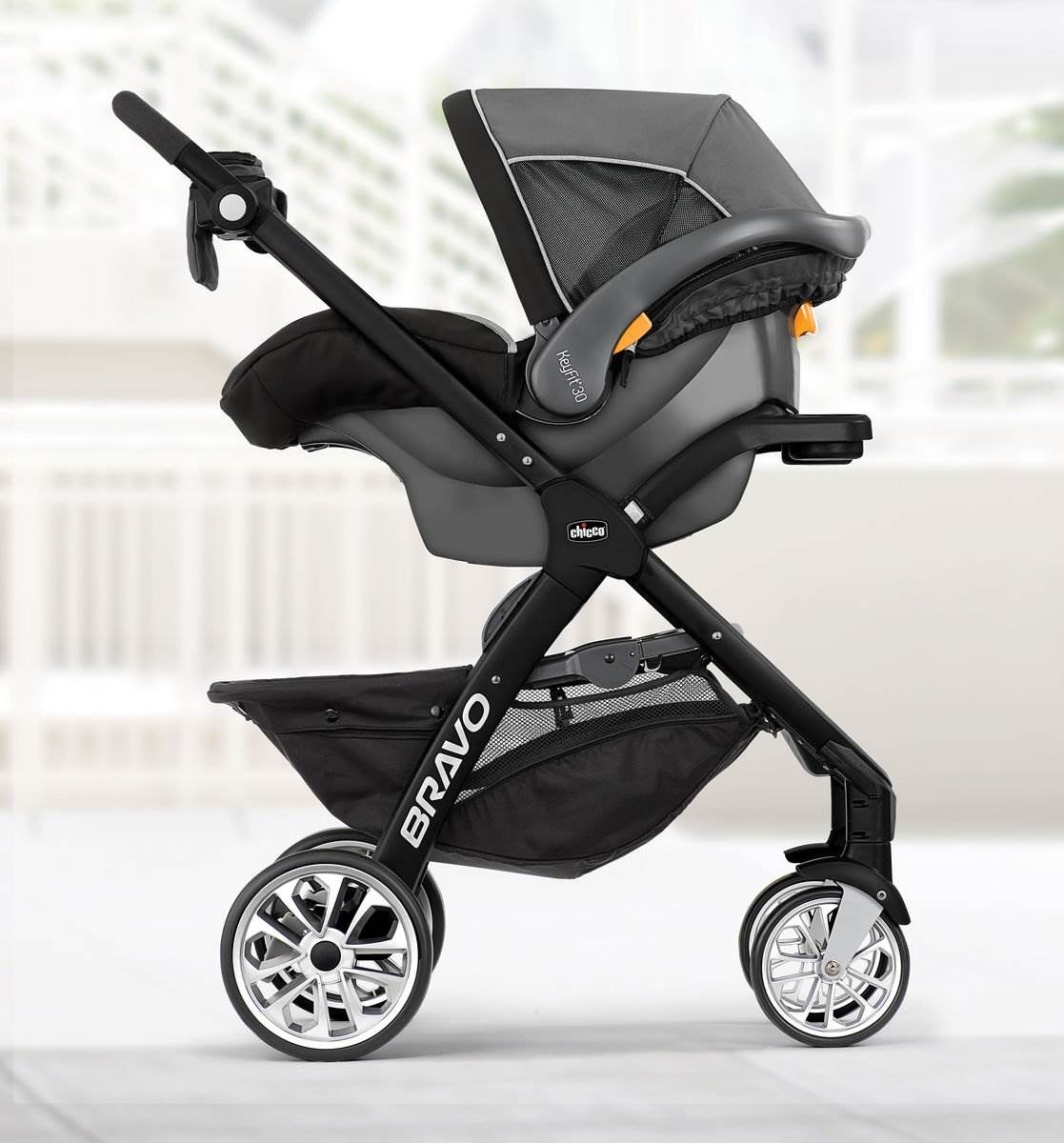 Chicco Bravo LE Stroller w/ KeyFit 30 Zip Infant Car Seat and Base Travel System - VMInnovations