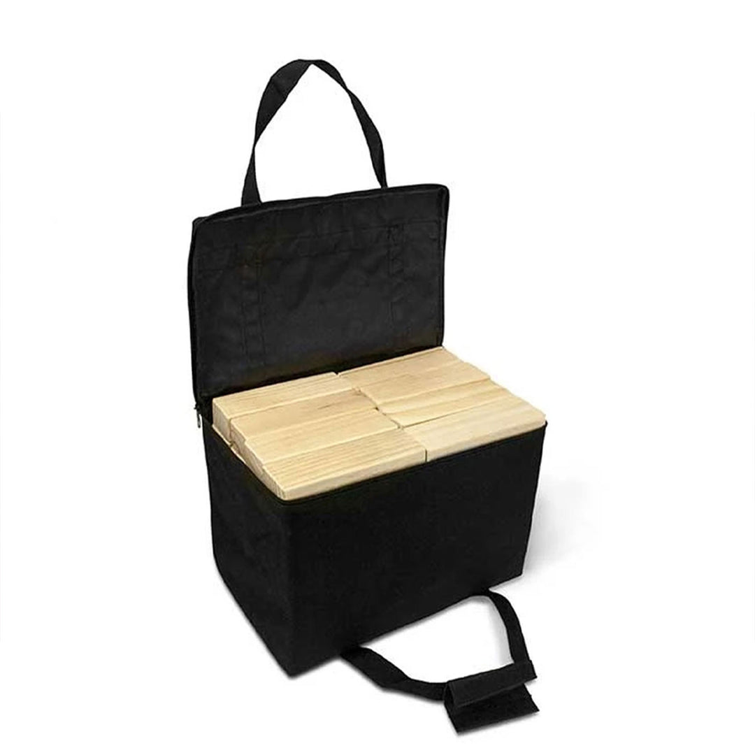 Yard Games Giant Tumbling Timbers 30" Wood Block Stacking Game w/ Case, Natural - VMInnovations