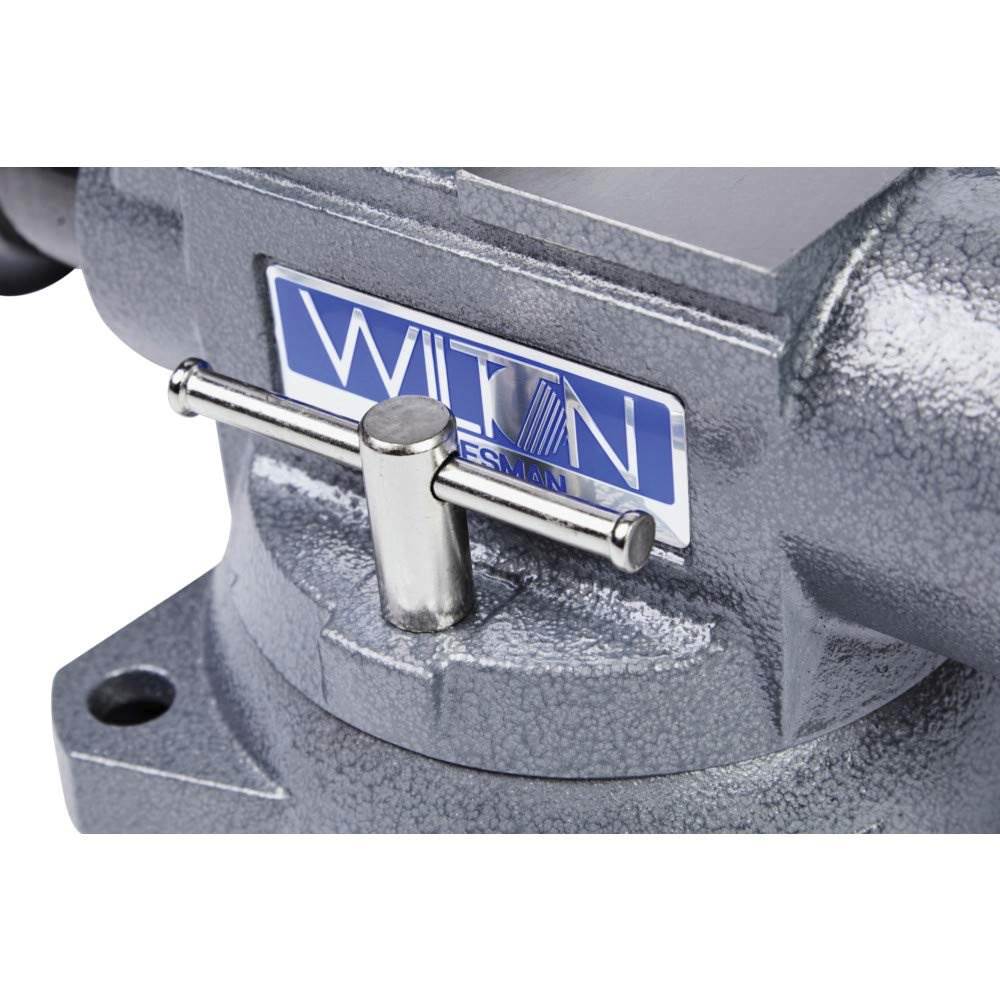 Wilton Tradesman 1765 Steel Swivel Base Work Bench Vise w/ 4 Pound Sledge Hammer