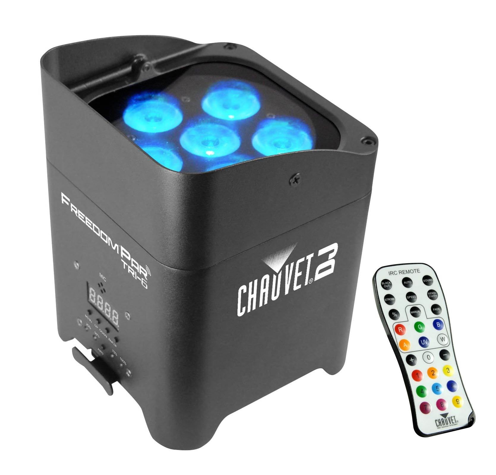 Chauvet DJ Freedom Par Tri-6 Wireless Battery RGB LED Wash Light Effect w/Remote