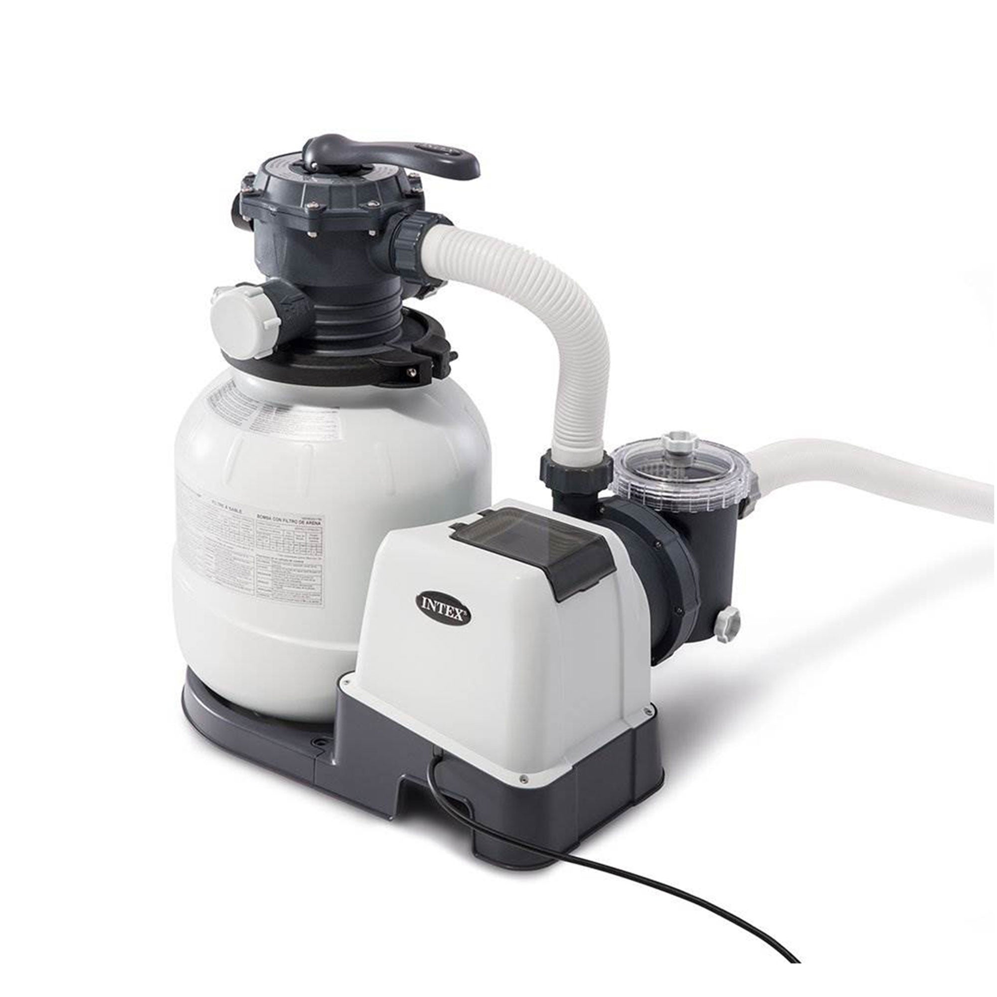 Intex 2100 GPH Above Ground Pool Sand Filter Pump w/ Deluxe Pool Maintenance Kit - VMInnovations