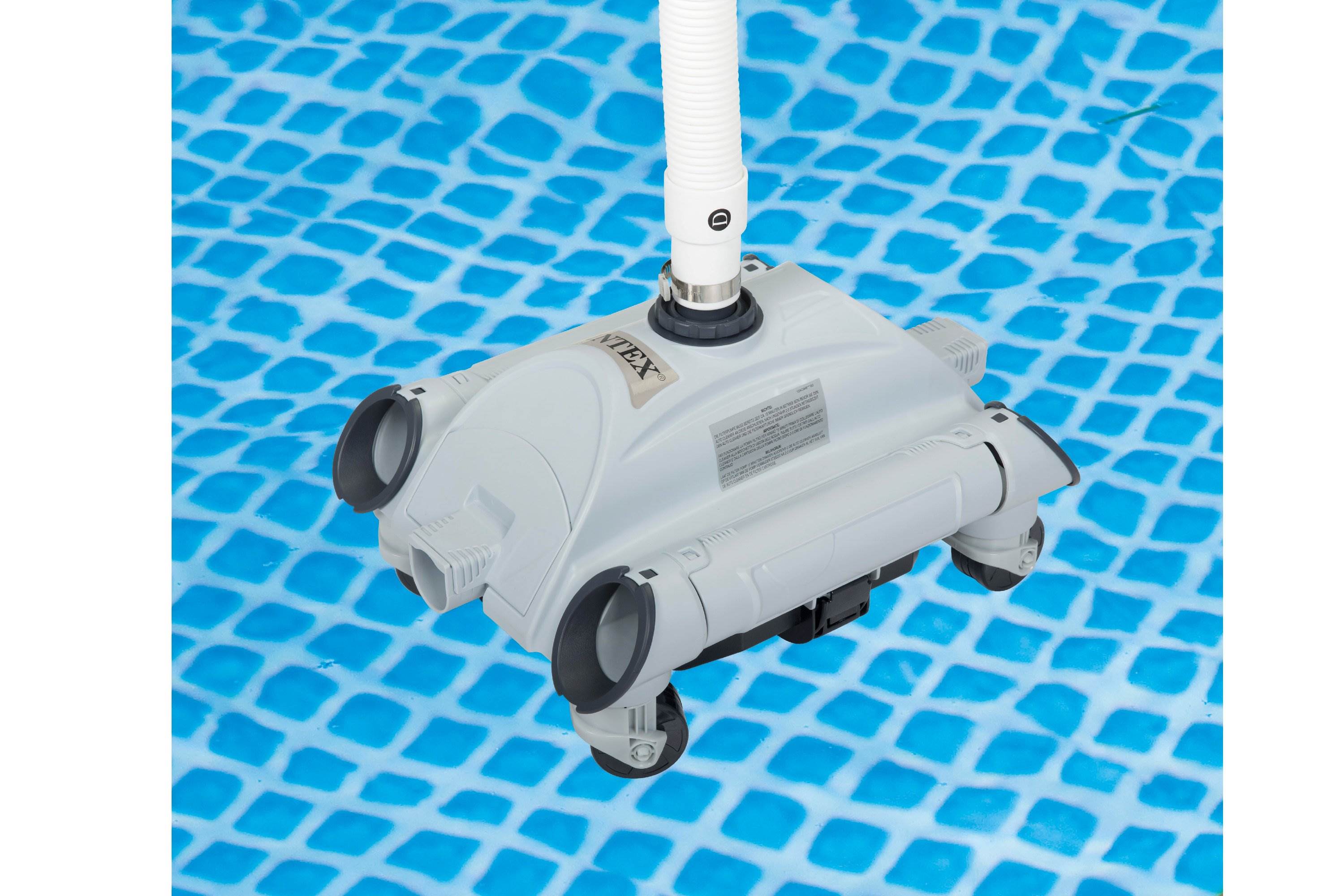 Intex 2100 GPH Above Ground Pool Sand Filter Pump w/ Automatic Pool Vacuum