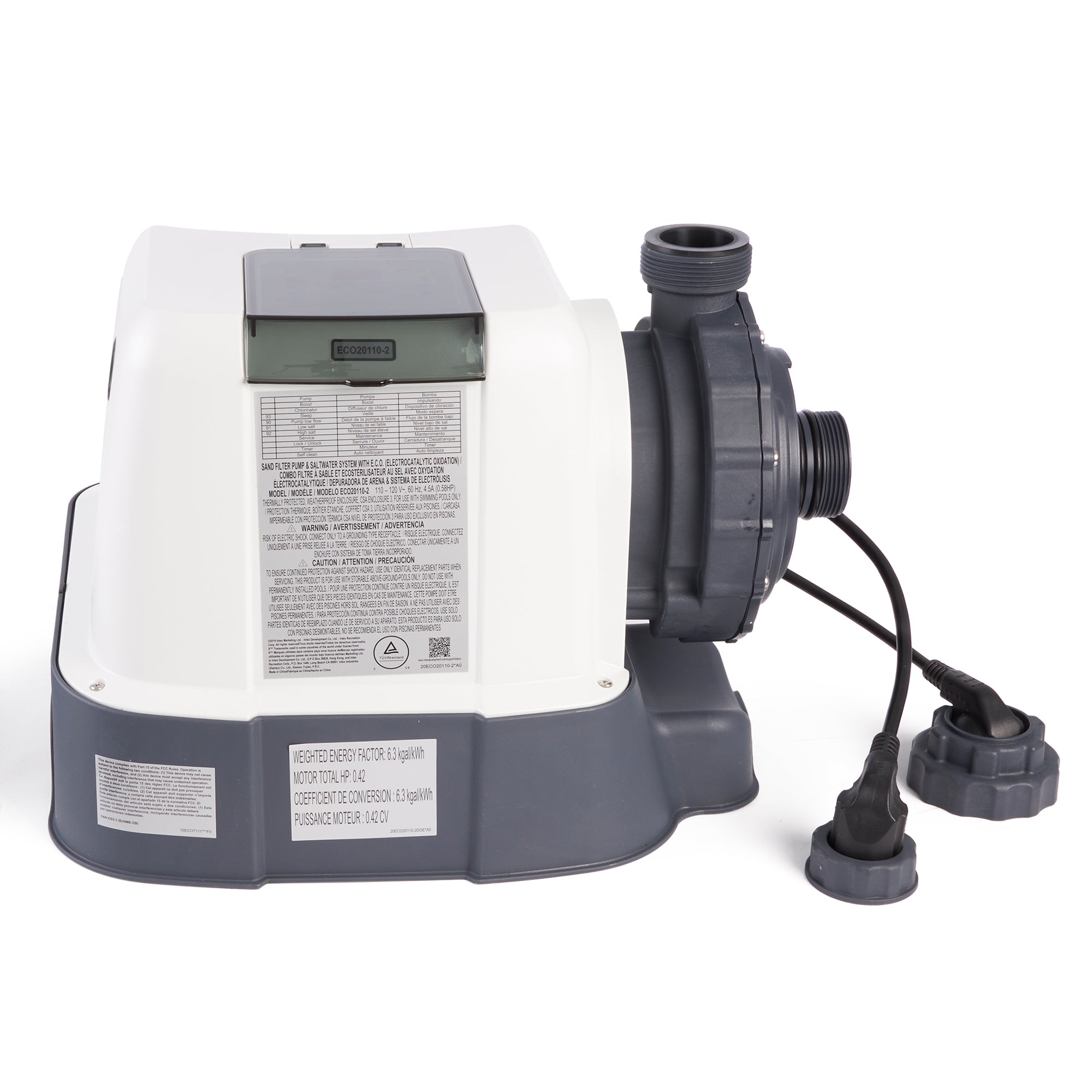 Intex 3000 Sand Filter Pump and Automatic Vacuum Cleaner for Above Ground Pools - VMInnovations