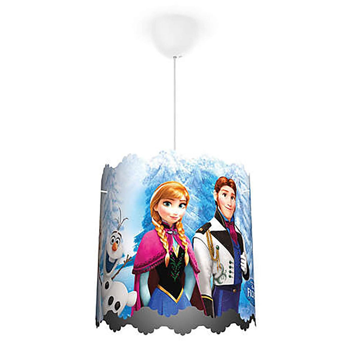 Philips Disney Frozen Push Touch Night Light w/ Philips Disney Frozen Lampshade