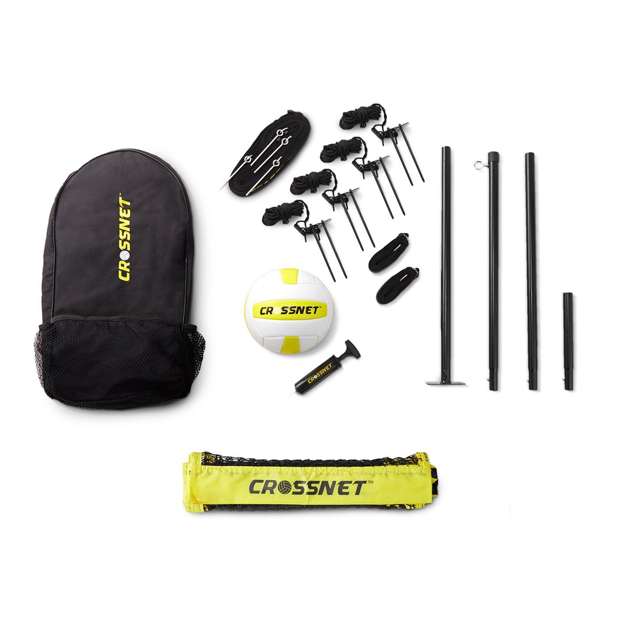 CROSSNET Four Square Volleyball Net and Game Set with Backpack & Ball (Damaged) - VMInnovations