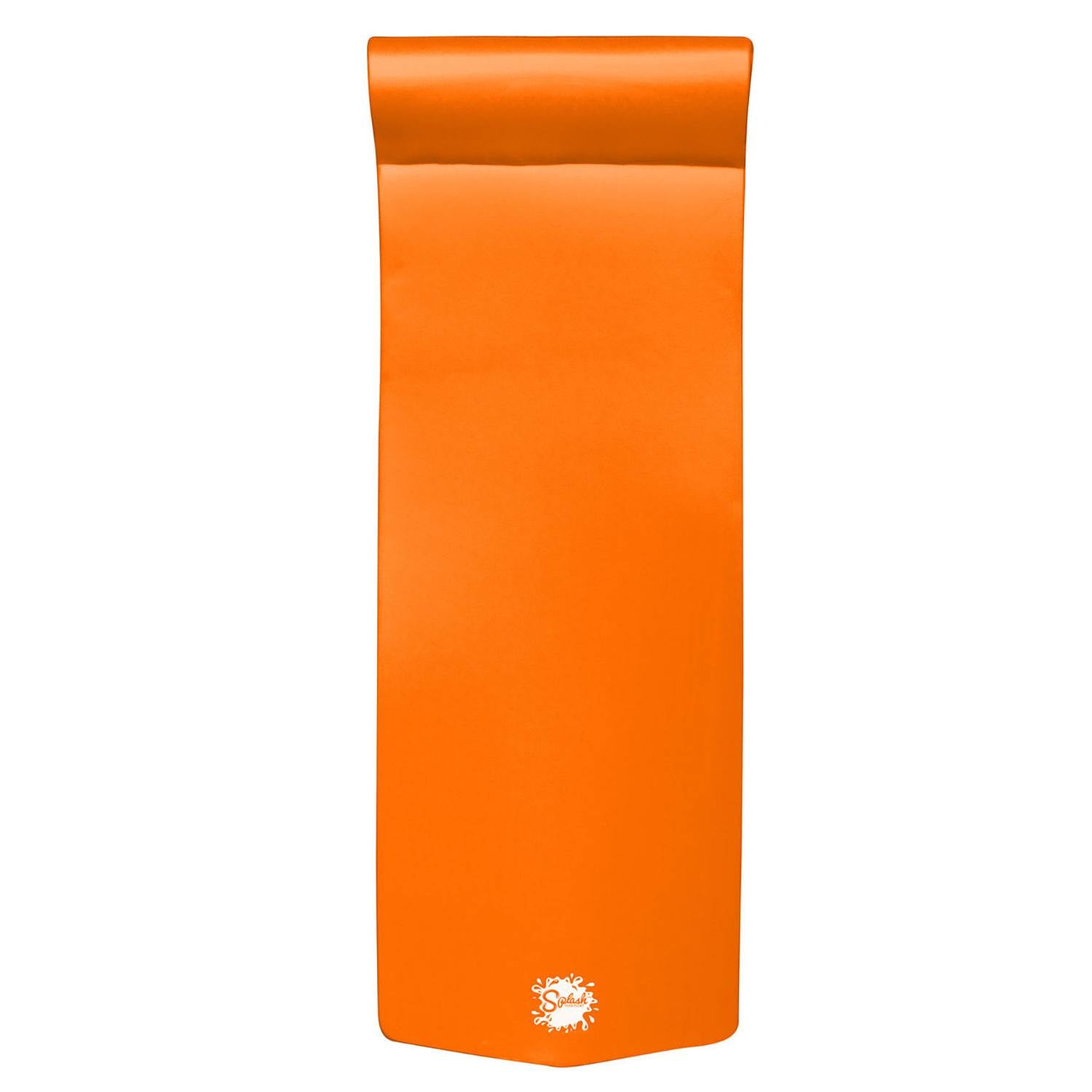 TRC Recreation PVC Pool Storage Drying Rack w/ 70 Inch Lounger Float Orange