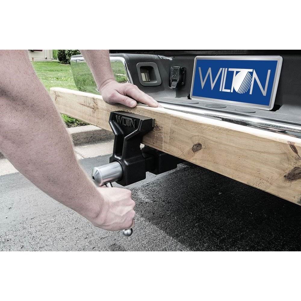 Wilton 5 Inch All Terrain Hitch Mounted Vise + 3 Piece 46 HRS Steel Hammer Set - VMInnovations
